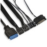 Корпус Miditower EXEGATE EVO-8225-NPX600 ATX, БП 600NPX, черный с RGB подсветкой EX293015RUS